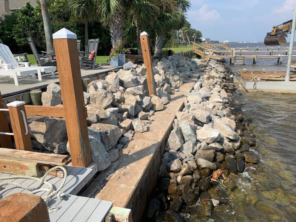 Seawall Construction, Bulkhead & Riprap Erosion Control Pensacola
