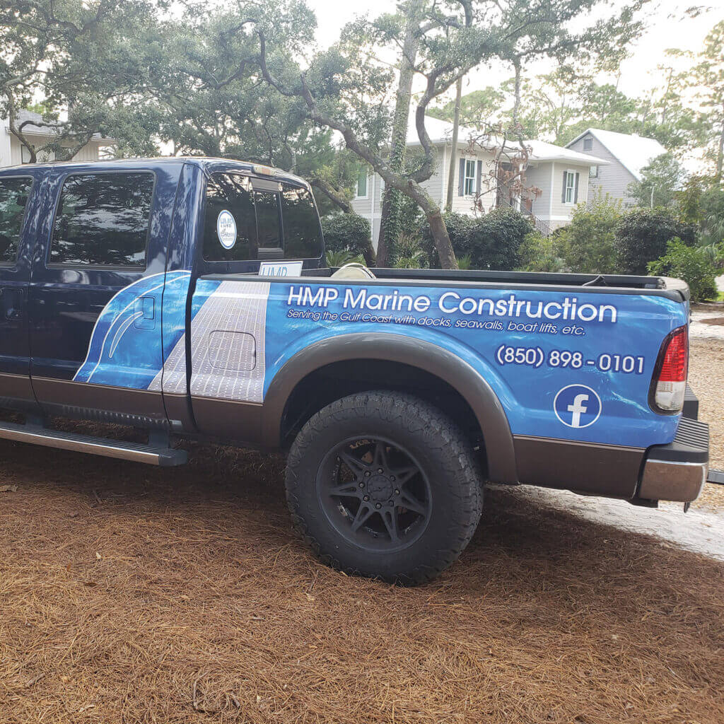 HMP Marine Construction, LLC truck