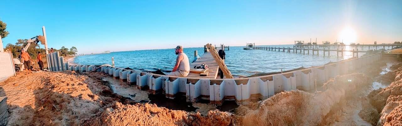 seawall construction in Pensacola