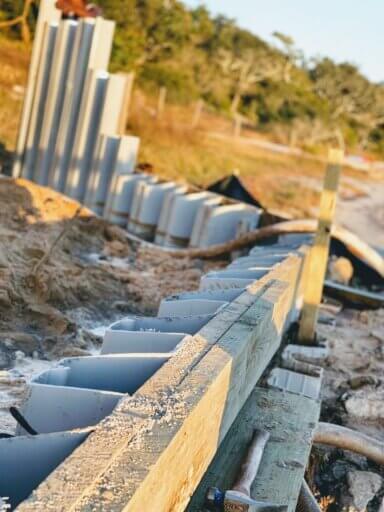 seawall installation