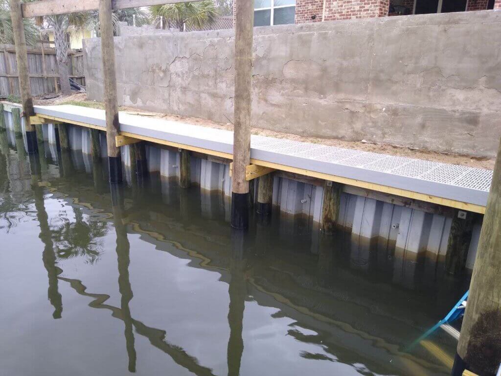 Advantages of Vinyl Seawall Construction HMP Marine Construction, LLC